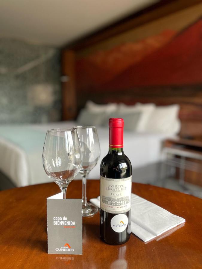 Hotel Cumbres Lastarria Santiago Exterior photo A bottle of wine