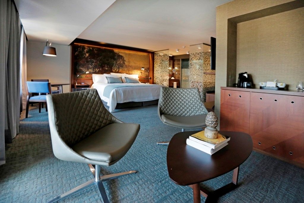 Hotel Cumbres Lastarria Santiago Exterior photo A room at the hotel